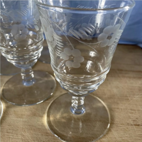 SET Of 6 (3005-4) by ROCK SHARPE Vintage Juice Glasses - Picture 3 of 5